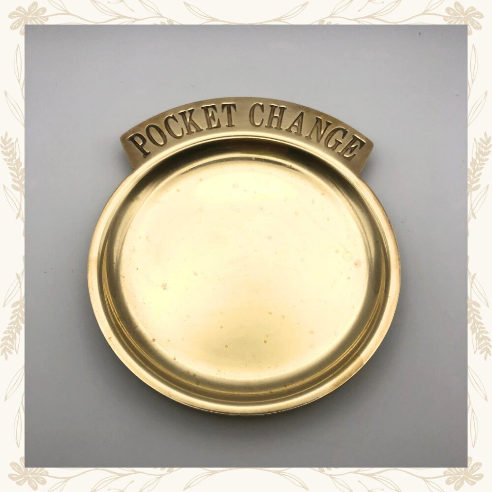 Vintage Brass “Pocket Change” Dish